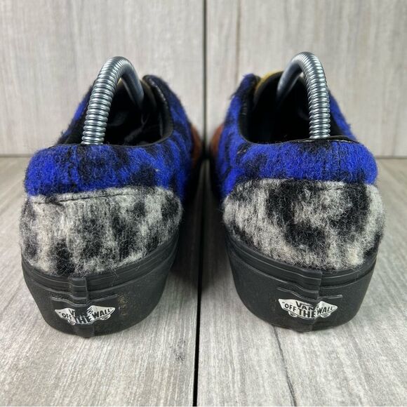 Vans Era Platform Mix Leopard Chunky Sneaker Shoes Blue Orange Womens Size 9.5 - Picture 7 of 10